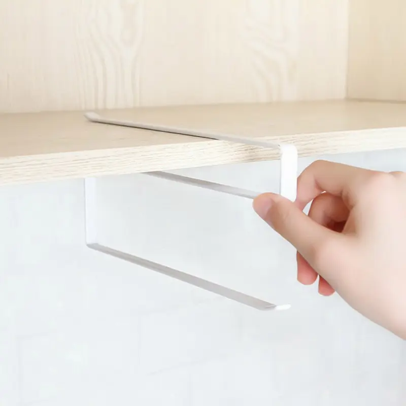 Простой дверной шкаф подвесная стойка для хранения бумажных полотенец кованый