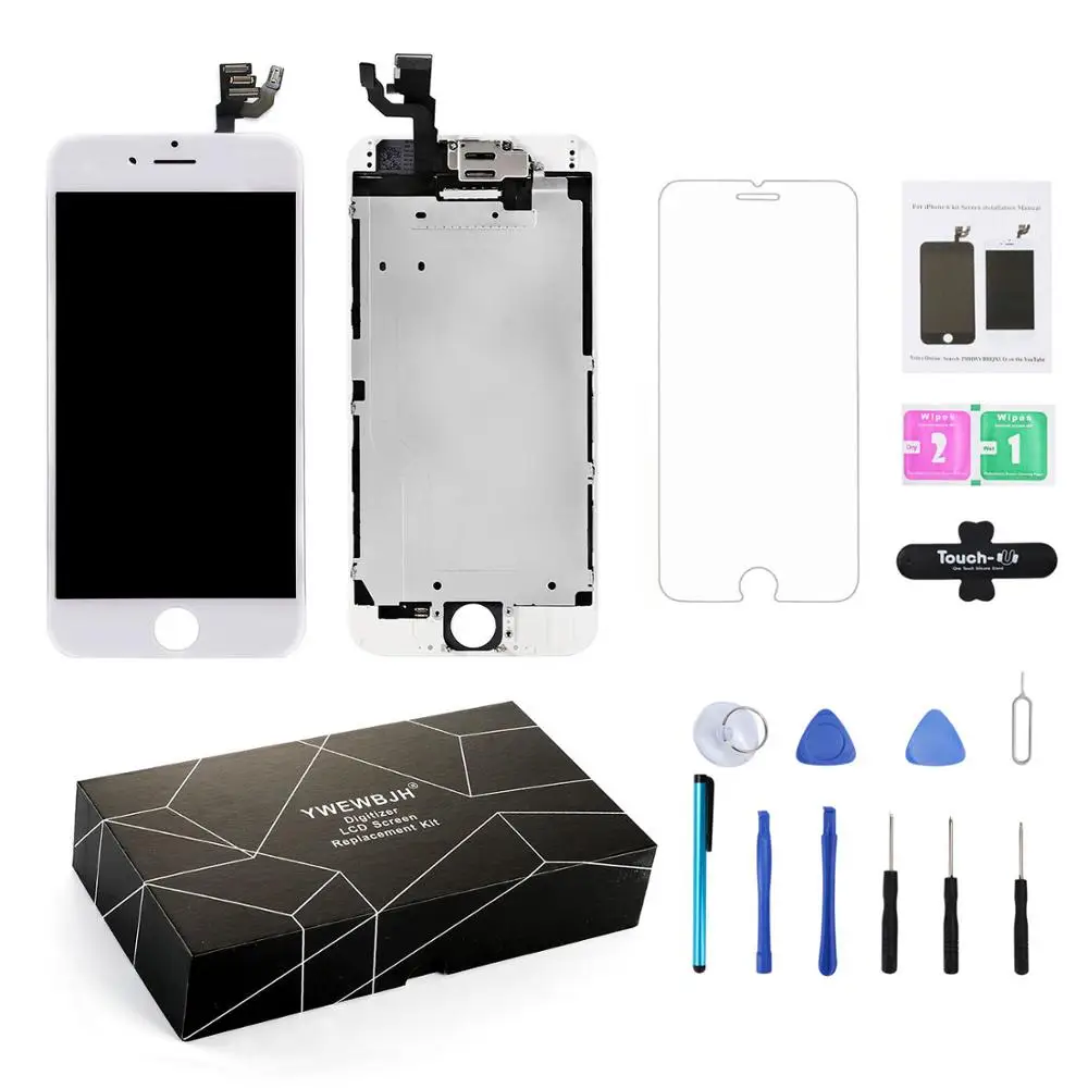 Класс AAA для iPhone 6 Plus экран в сборе с камерой без кнопки возврата замена дисплея