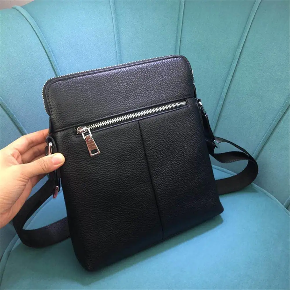 

Handbag Solid Color Casual Outdoor Leather Zipper Fashion One Shoulder Messenger Bag