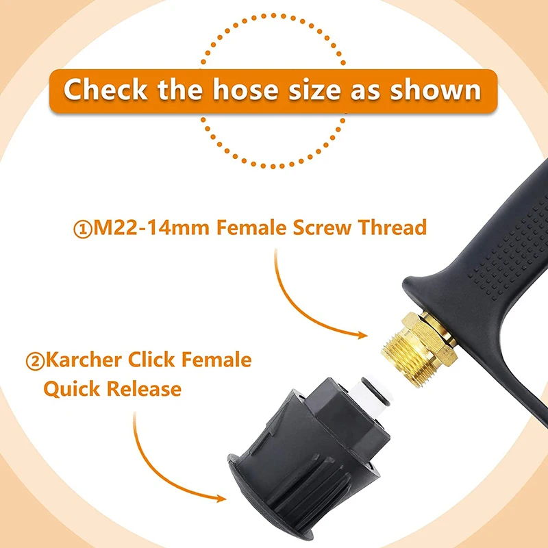 Пистолет высокого давления для автомойки водяной пистолет автомобиля M22 14 мм