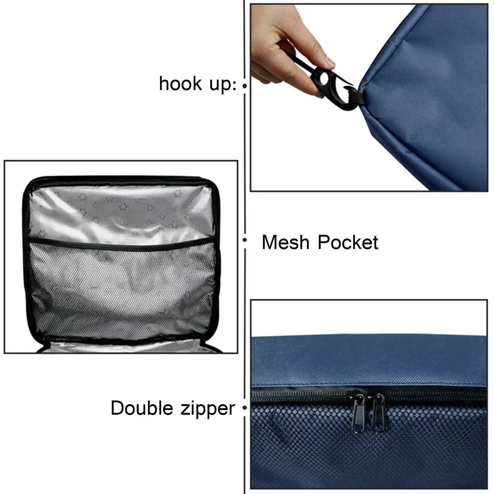 

11-liter speedboat ice pack portable cooler storage bag with 4 suction cups, suitable for speedboat, submarine accessories #W