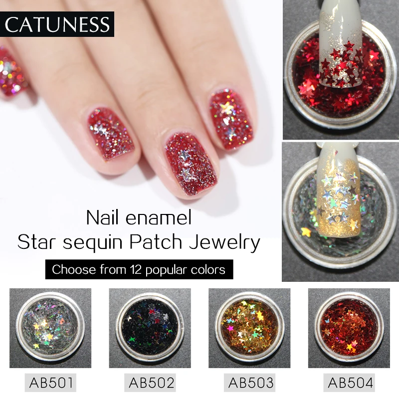 Наклейки для дизайна ногтей CATUNESS буквы маленький флэш чип английские украшения