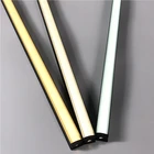 Алюминиевый профиль, 50 см20 дюймов1,64 футов, черная крышка, линейная полоса, матовая Светодиодная потолочная стена, встроенная 12 В, световой Канал