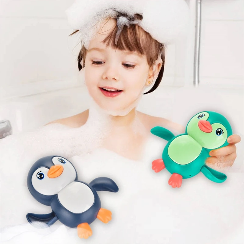 

Cute Cartoon Animal Penguin Baby Bath Toy Bathtub Beach Toy Swimming Pool Game Toy Children Bathroom Toy