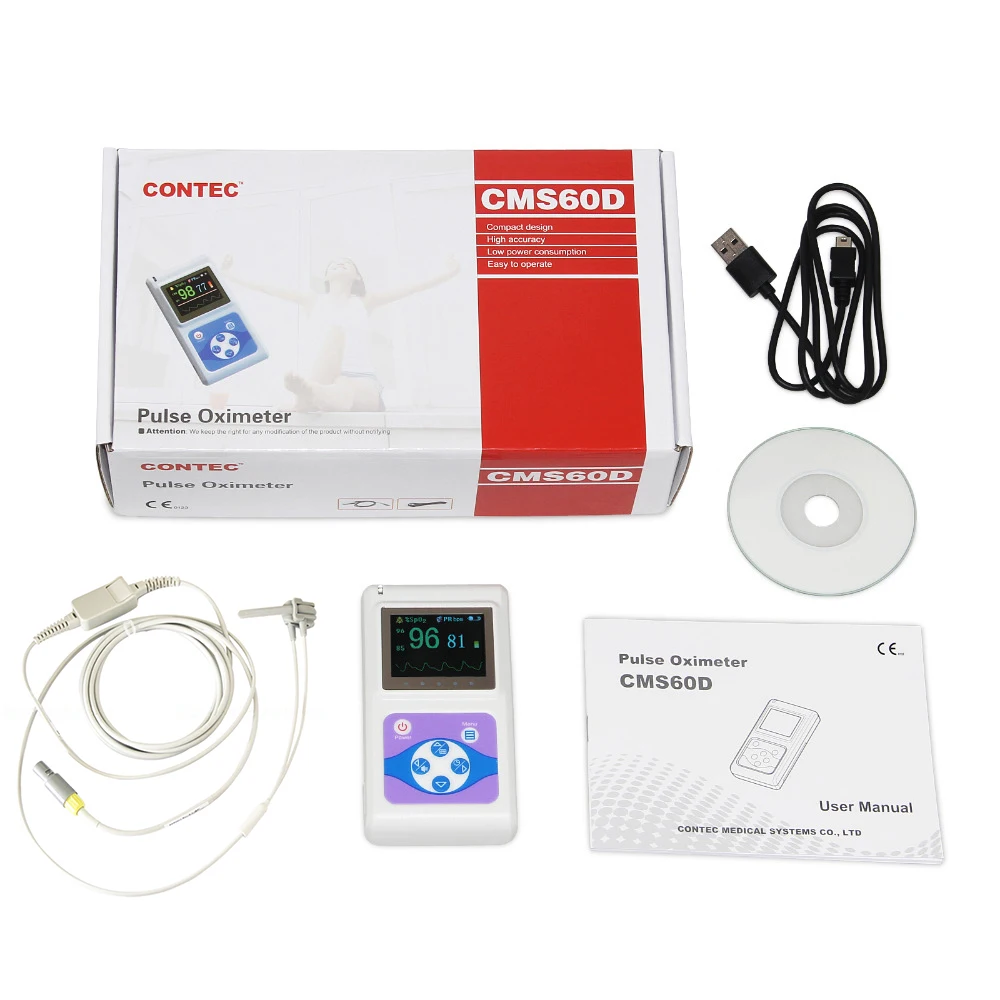 

SPO2 PR Baby Blood Oxygen Monitor with Softwear Approved Digital Pulse Oximeter Newborn Probe for Pediatrics CMS60D