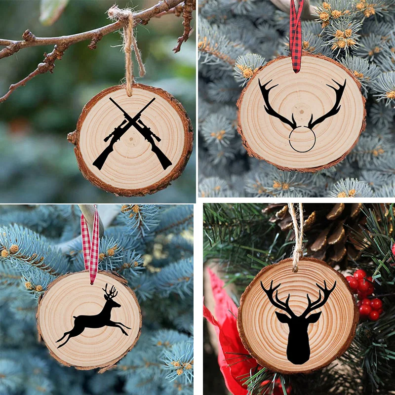 

Деревянное подвесное украшение, украшение для дома, олень, рождественские подарки, Рождественская деревня, модное украшение для елки