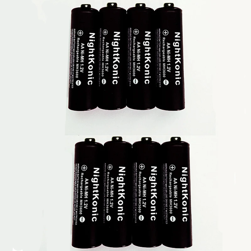 8 шт./лот оригинальный nighkonic aa аккумулятор 1 2 В Ni MH AA Аккумуляторная батарея