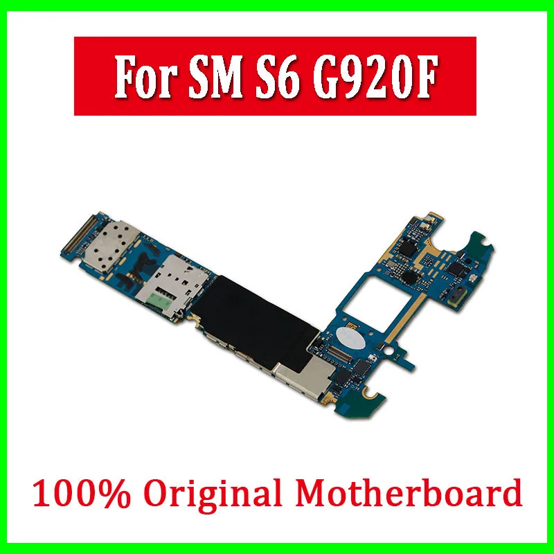 Разблокирована для Samsung Galaxy S6 G920F G920P G920V G920A G920T G920I материнская плата с чипами