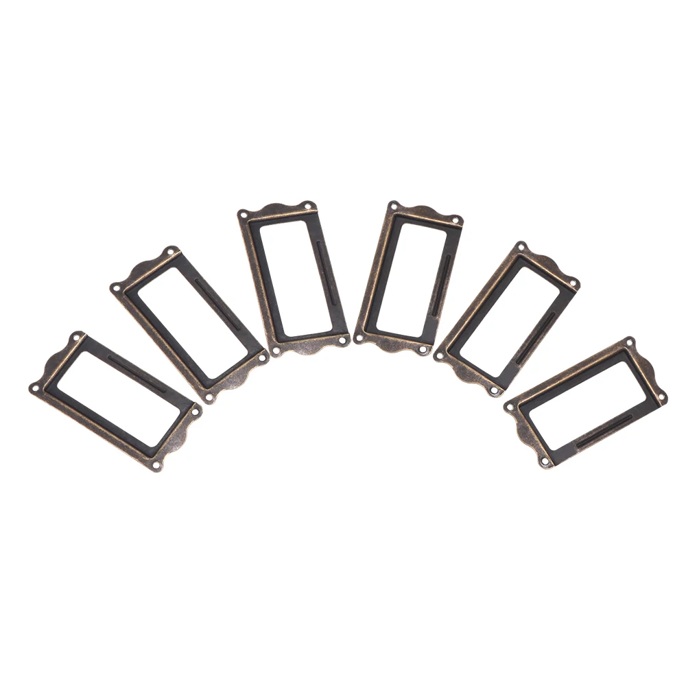 Винтажный Именной держатель для карт прочная практичная латунная ручка &quotпод