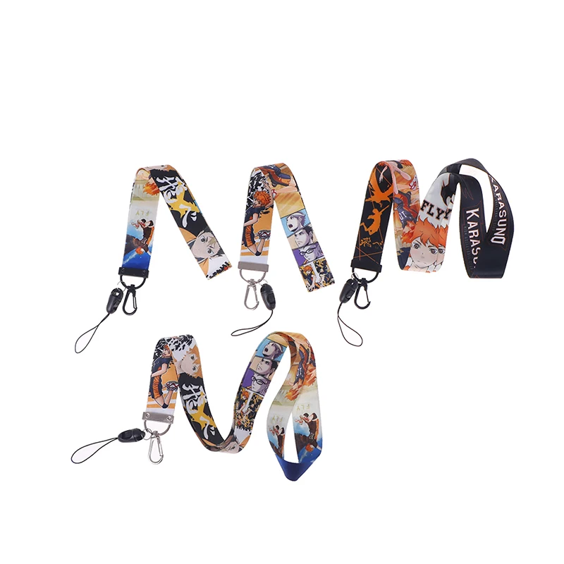 1 шт. ремешок для телефона Haikyuu ключей ID карта держатель значка Karasuno High Hinata Shoyo