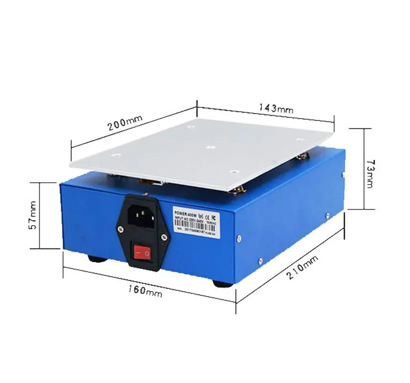 946s preheat station 220v 400w 140x200mm preheater digital platform heating plate for phone lcd screen separator machine free global shipping