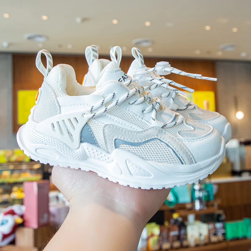 EOSNYX 2021 Осенняя детская повседневная обувь модные дышащие вязаные мягкие