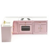 3d mini furniture cupboard kitchen style wood sculpture home office room desktop decoration collect ornaments gifts