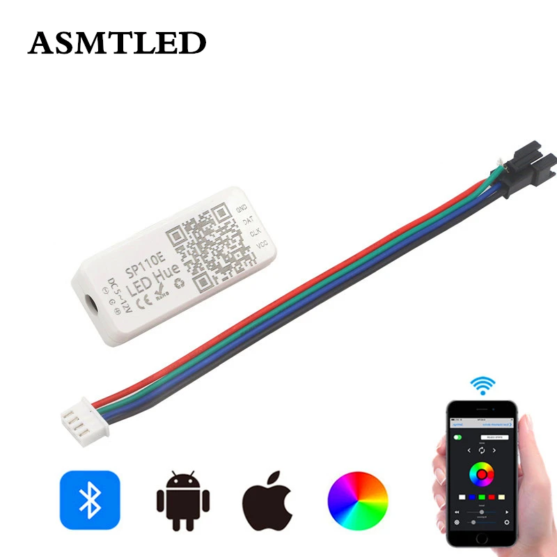 Пиксесветильник контроллер SP110E WS2811 WS2812B светодиодный диммер SK6812 RGB RGBW APA102 WS2801