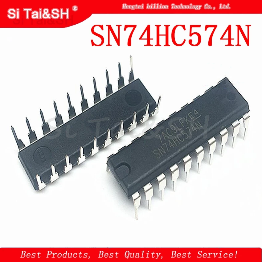 10 шт. SN74HC574N DIP20 SN74HC574 DIP 74HC574N DIP-20 74HC574 Новый и оригинальный IC | Электронные