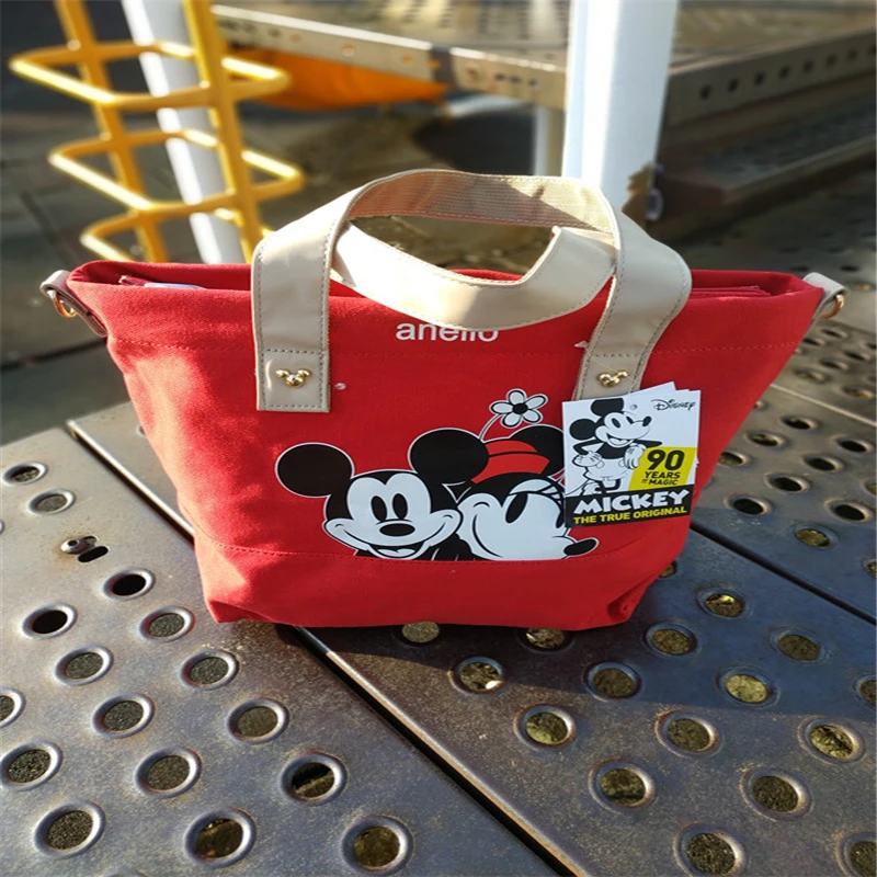 

Disney Cartoon Mickey Mouse MinnieHigh Capacity Portable Cartoon Bag for Shopping Handbags Women's Fashion Canvas Bag Shoulder