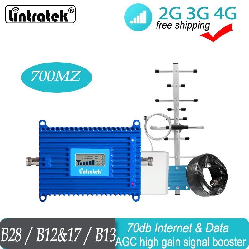 Усилитель сигнала сотовой связи Lintratek B28 65 дБ 700 МГц | Мобильные телефоны и