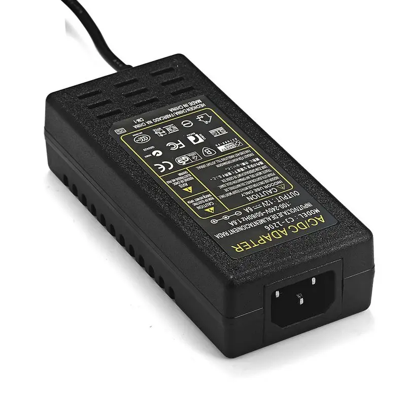 Адаптер питания переменного тока 100 240 В в 12 постоянного 6 А трансформатор