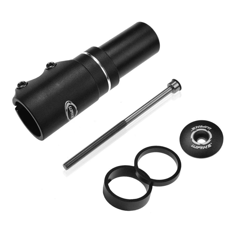 Удлинитель штока вилки велосипеда переходник на руль подъем и удлинение черного