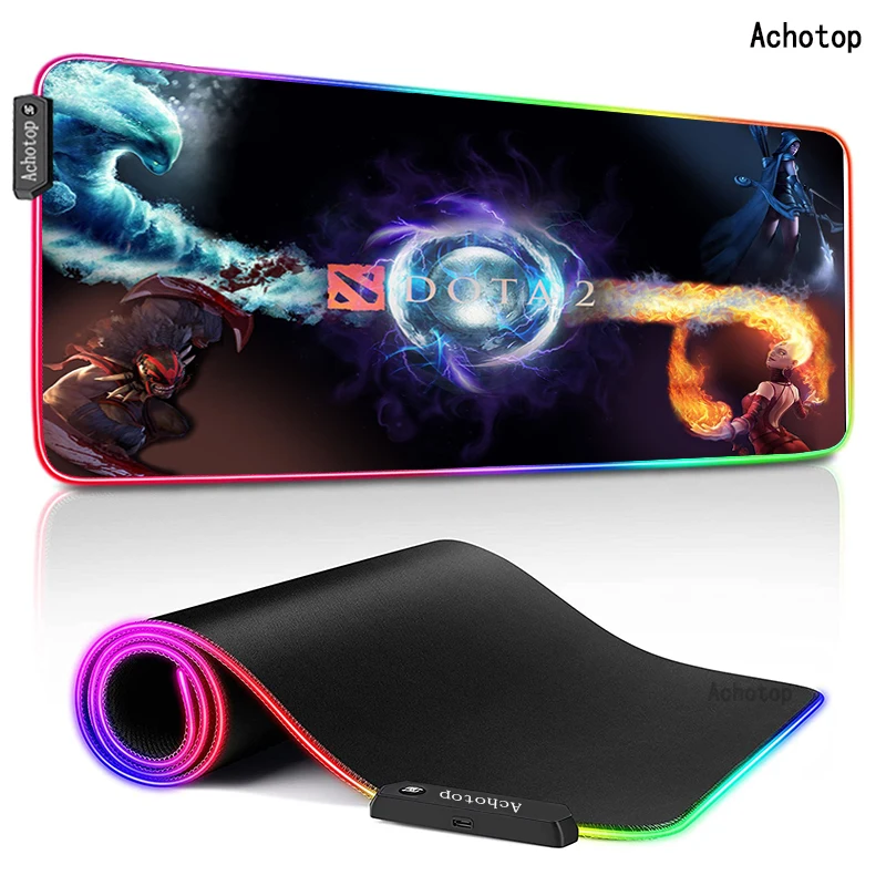 

800x300 RGB Gaming Mouse Pad XXL Computer Mousepads Super Large Rubber Speed Desk Keyboard Mouse Pad Desktop Gamer Mat USB Dota2