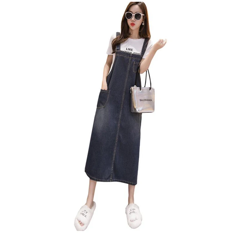 Джинсовое платье 2020 летнее милое стильное джинсовое на бретельках женский