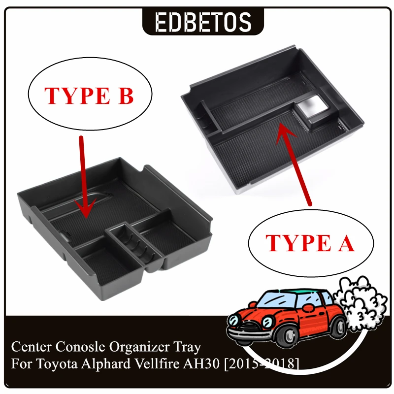 Для Toyota Alphard Vellfire AH30 2015 2016 2017 2018 коробки для хранения вещей аксессуары для салона автомобиля автозапчасти