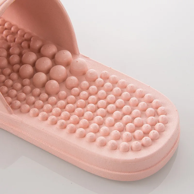 

House Massage Slippers For Women Bedroom Massage Shoes Bathroom Non-slip PVC Ladies Slippers