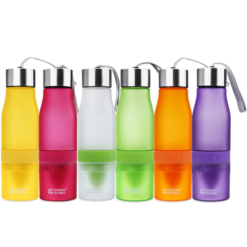 700 мл матовая пластиковая бутылка для воды с лимонным соком Cargen PM001 Ручная Веревка