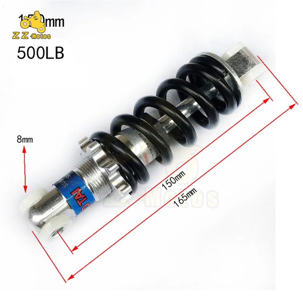 100 мм 125 150 180 190 200 Задняя подвеска Амортизатор для 47cc 49CC супер минимото мини