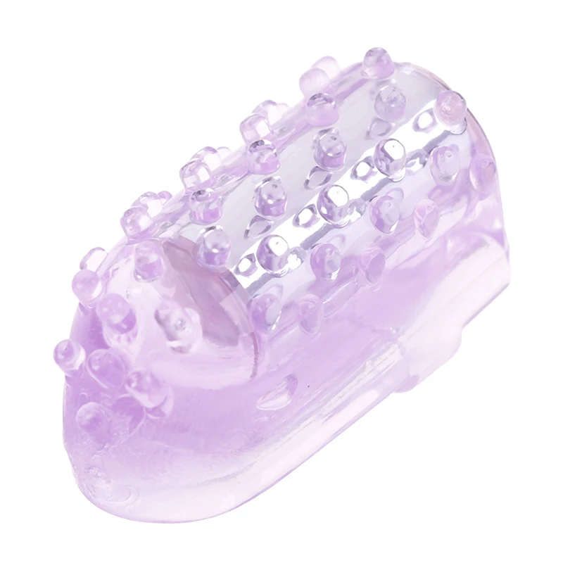 Вибратор палец рукав щетка вибрирующий массаж точки G Клитор Вагина стимулятор