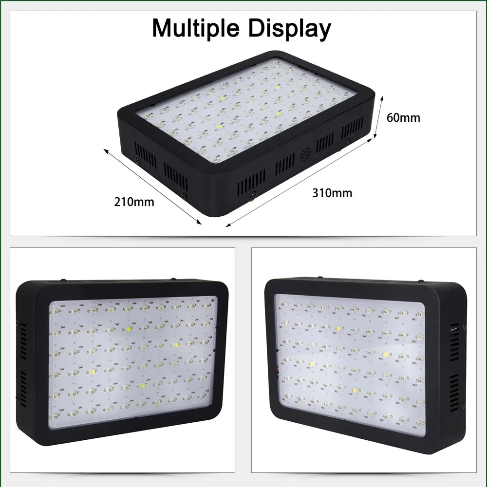 Полный спектр LED Grow Light 300W 600W 1000W растущая лампа Крытый гидропоники теплицы СИД