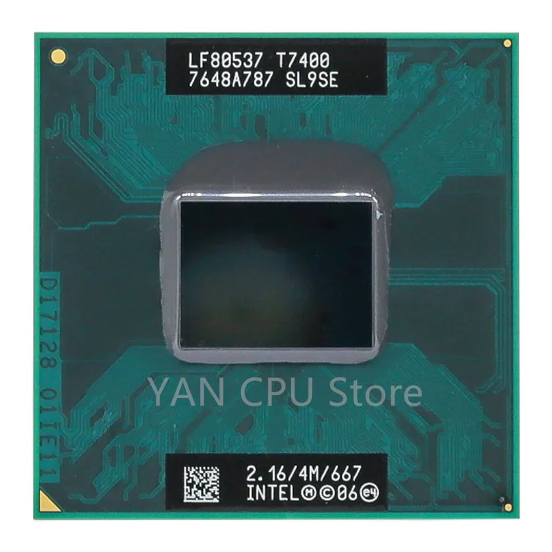 Оригинальный центральный процессор Intel Core 2 Duo T7400 разъем 479 (4M кэш/2 16 ГГц/667