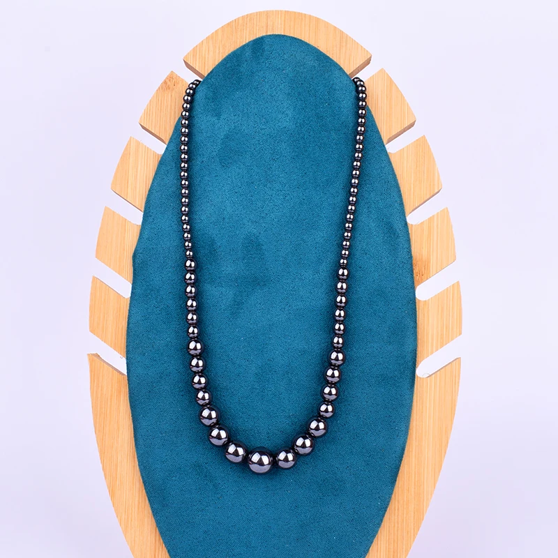 

New Hematite Beaded Choker Necklaces Men Hematite Energy Magnetic Necklaces for Women Protect Health Balance Jewelry