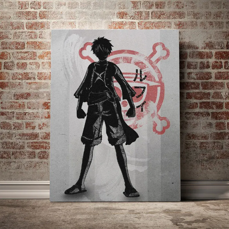 Обезьянка д. Luffy цельный плакат холст настенные художественные украшения принты