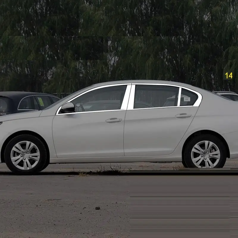 Автомобильный Кондиционер 14 15 для Peugeot 408 модифицированный хром Стайлинг
