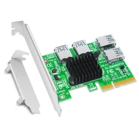 pci express riser card 1 to 4 16x pcie riser pci e 4x to 4 usb 3 0 adapter port multiplier card for btc bitcoin miner mining