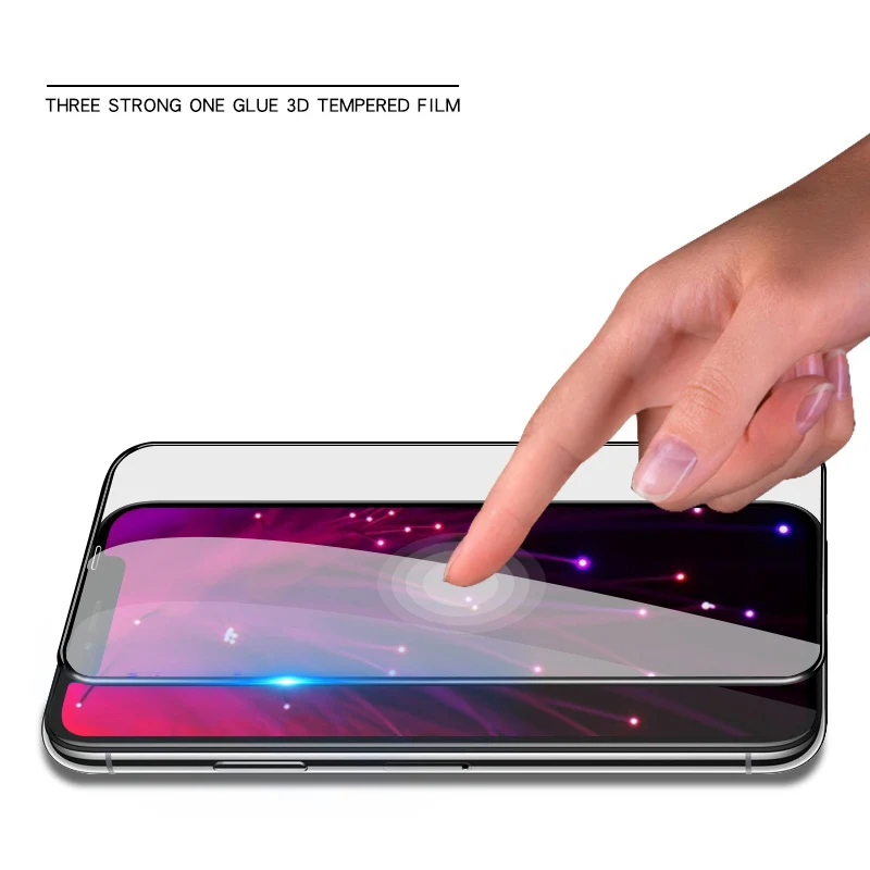Защитное стекло EXUNTON закаленное с полным покрытием для IPhone X XS Max XR Защитная пленка