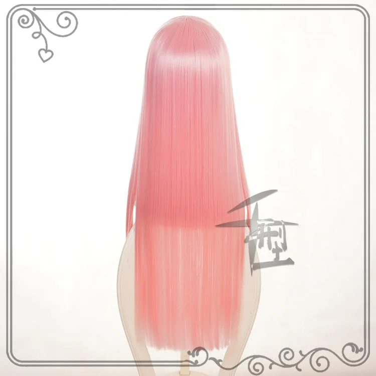 Парик для косплея аниме дорогой в Фране 02 парики костюма Zero Two длиной 100 см розовые