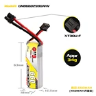 GAONENG GNB 660mAh 2S-7,6 V 3S-11,4 V 4S-15,2 V 6S-22,8 V 90C180C HV Lipo батарея XT30 штекер для FPV гоночного дрона RC машина для обрезания