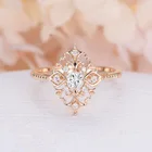 Milangirl Модные Изящные винтажныебелые цирконы кольца заклепки для женщин помолвка новые ювелирные изделия