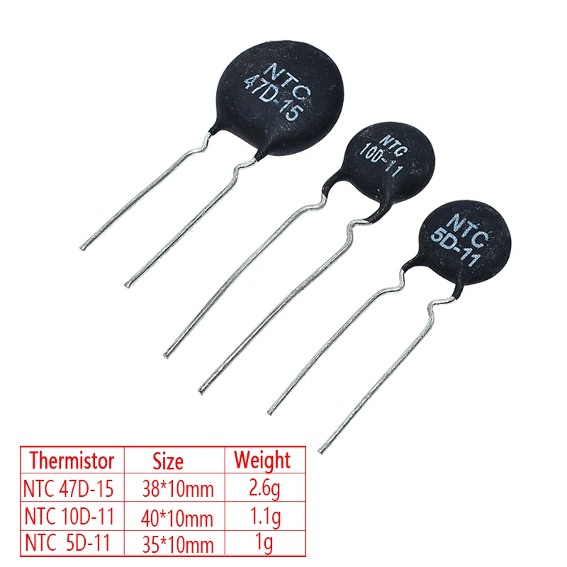 Терморезистор NTC 5D 11 10D 9 47D 15 20 13 8D 7 MF11 103 33D 20D 10 шт.|thermal resistor|ntc 5d-11ntc thermistor |