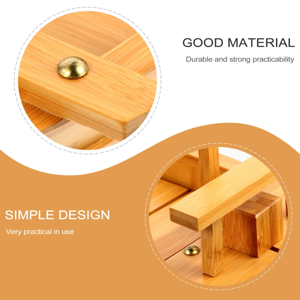 

Bamboo Sushi Plate Boat Shaped Plate Practical Snack Tray Food Serving Dish