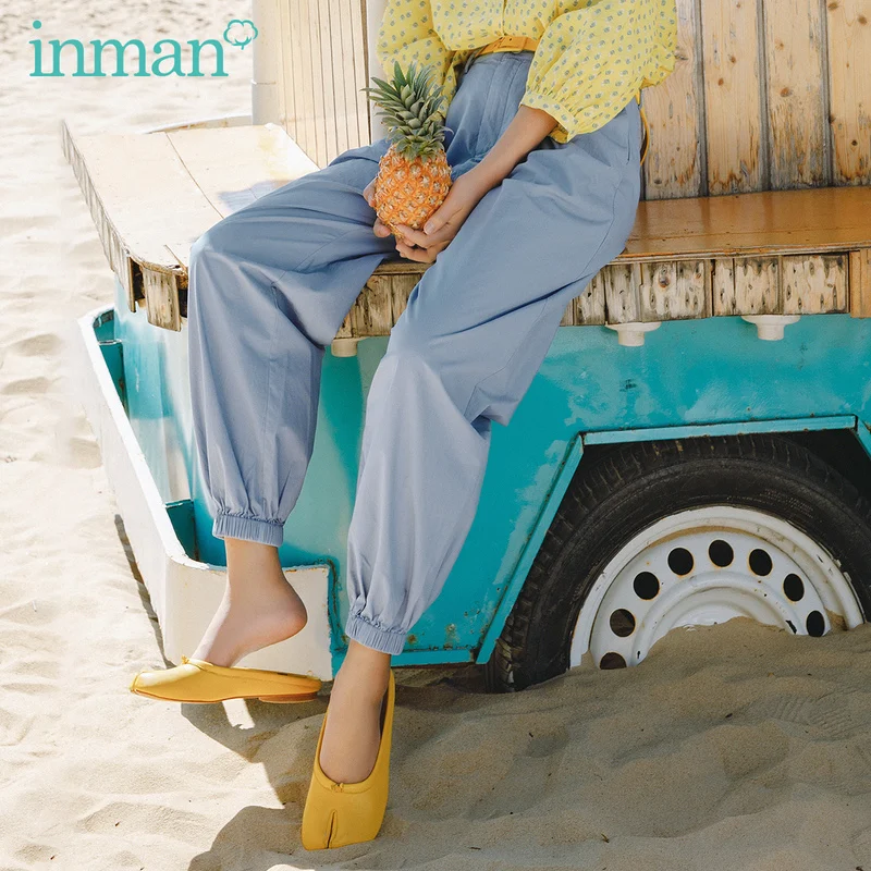 INMAN летние свободные штаны шаровары из чистого хлопка|Брюки| |