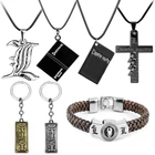 Металлическое ожерелье в стиле аниме Death Note, черная подвеска-книжка в стиле панк, кожаная цепочка, аксессуары для косплея, женский и мужской чокер, Подарочная бижутерия