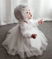 baby infant girl princess tutu dress christening baptism wedding party baby shower gift family picture photo shooting dress