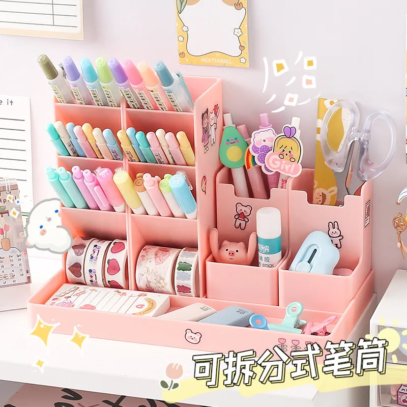 Наклонный Держатель для ручек Ins креативная Милая Модная студенческая