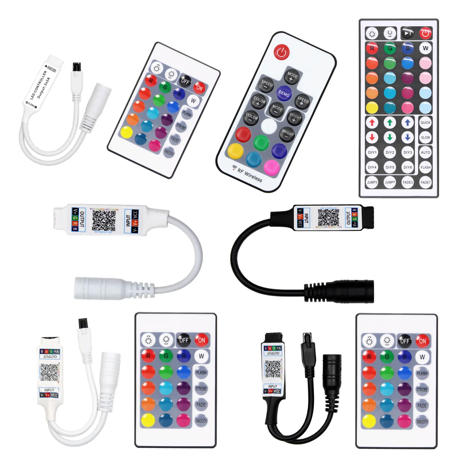 

Led Controller LED IR RGB Controler LED Lights Controller IR Remote Dimmer DC12V For RGB 3528 5050 LED Strip