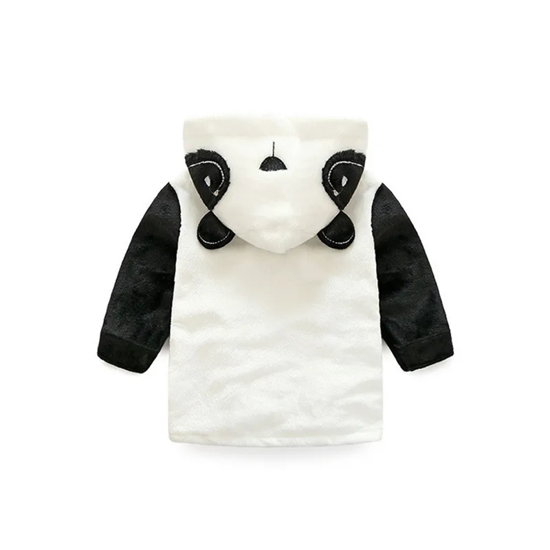 Банные халаты для малышей фланелевые пижамы с капюшоном и рисунком панды Детская