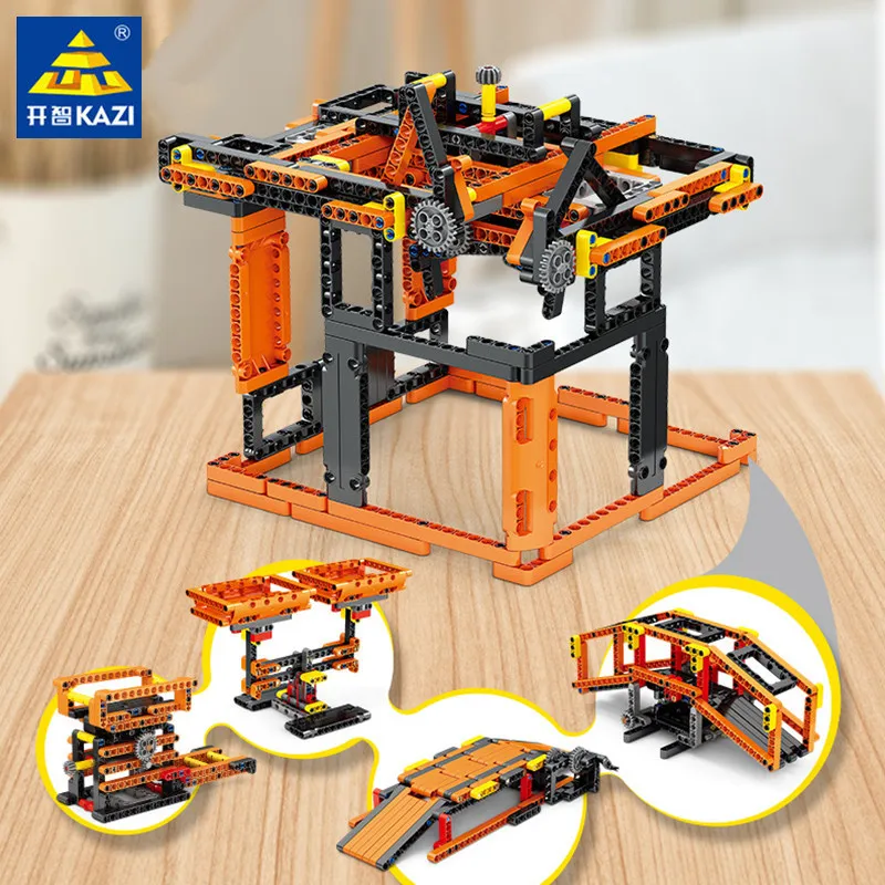 

High-tech Change Creative Gear Transmission Ideas Shape Cognition Education Science Knowledge Building Blocks Kids Toys