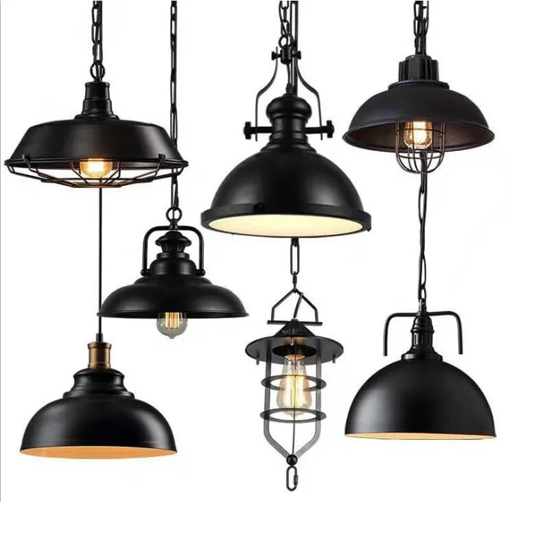 Подвесной светильник с одной головкой промышленный подвесной s винтажный